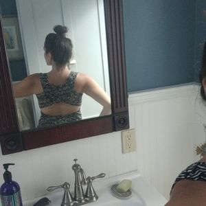 Boho mini dress black and white open back design